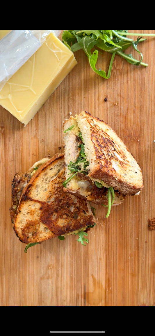Crispy Chicken & Avocado Toasted Sandwich