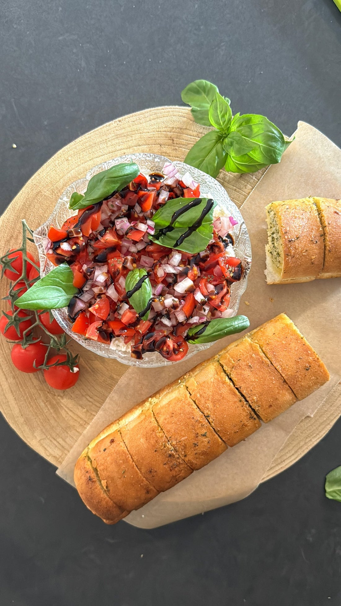 Bruschetta & Garlic Bread Dip a twist on a classic