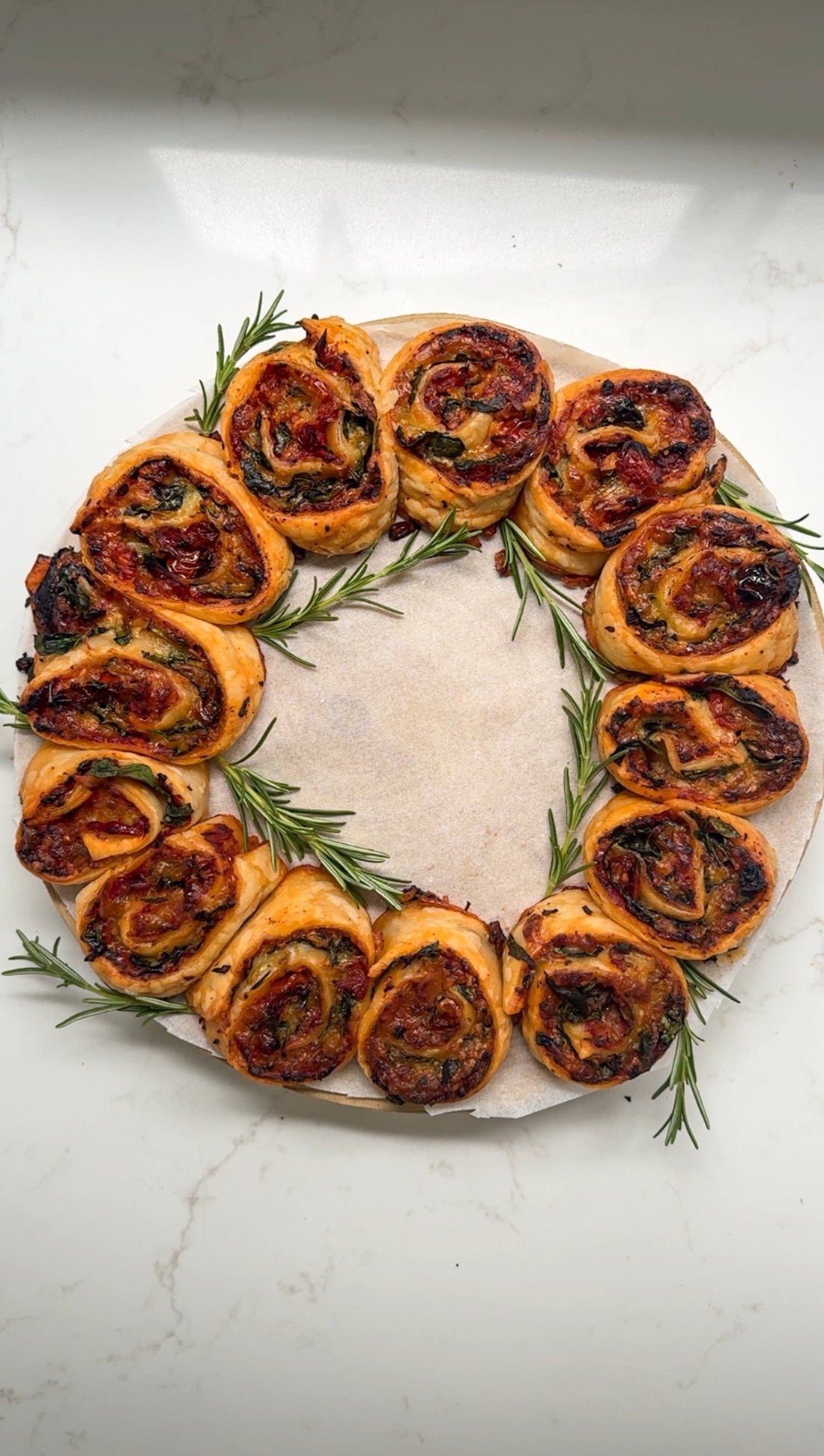 Christmas Pinwheel Wreath