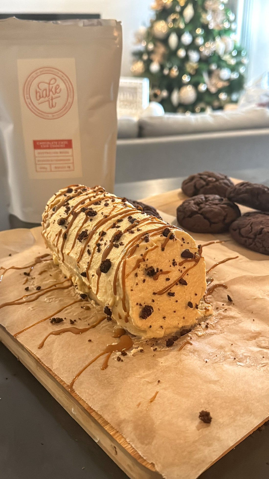 Ripple Cake with Homemade Cookies