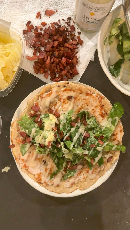 Quick Chicken Caesar Smashed Tacos