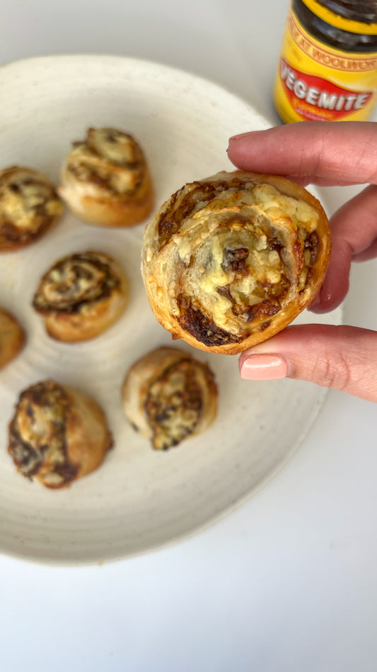 Cheats Vegemite and Cheese Scrolls