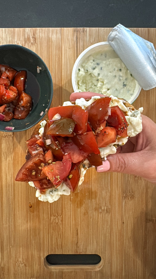 Cottage Cheese Bruschetta 