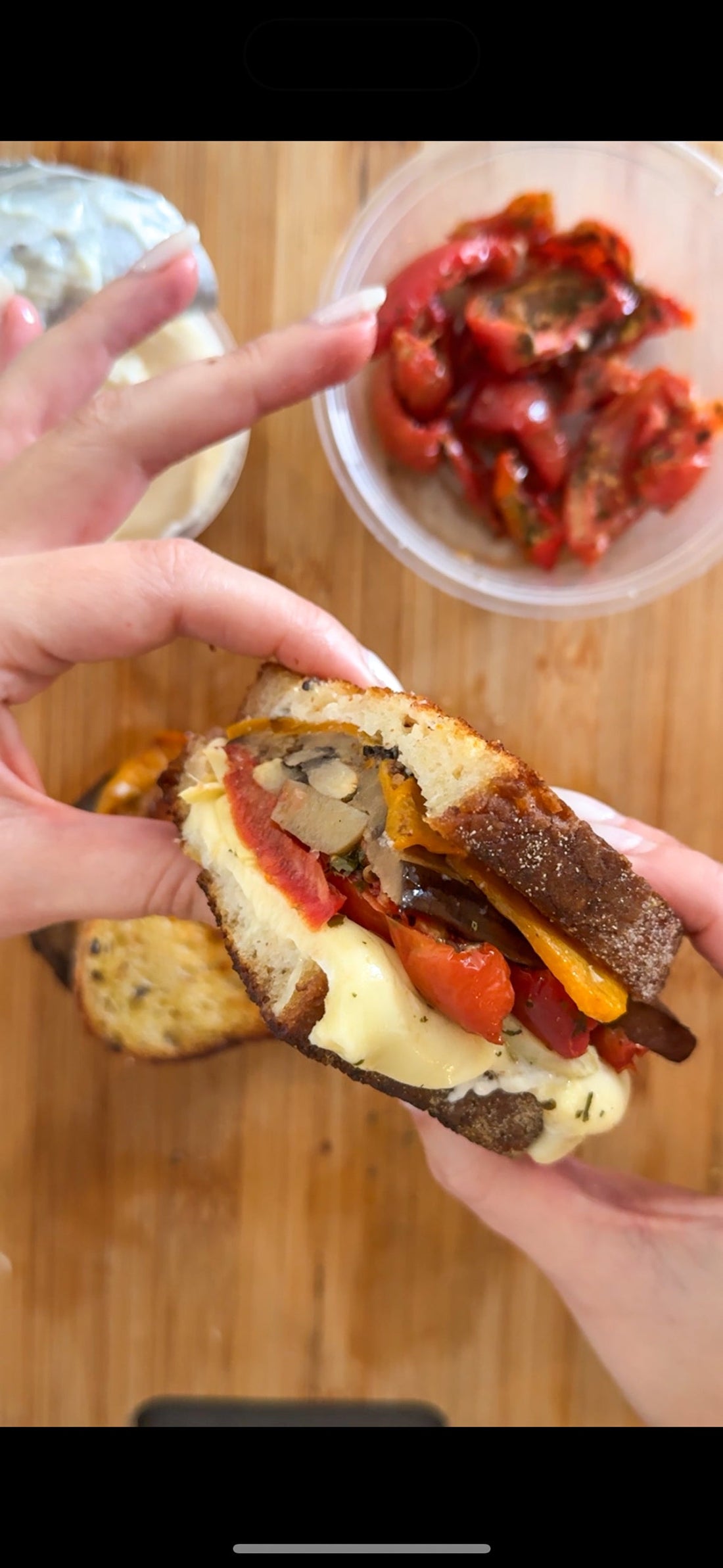 The Mediterranean Toasted Sandwich