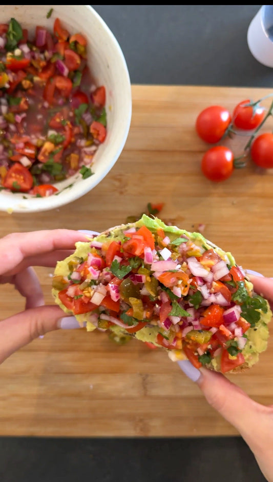 Pico De Gallo Loaded Avocado Toast 