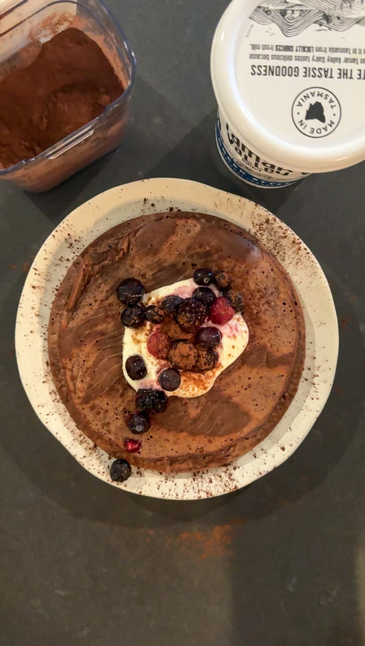 Chocolate Banana Pancakes