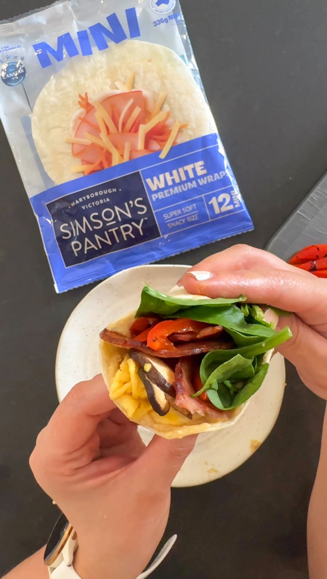 Mini Mediterranean-Style Breakfast Wrap Recipe Weekend Breakfast 