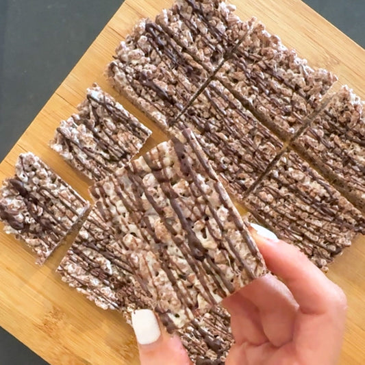 4 Ingredient Homemade Chocolate LCM Bars Recipe - No Bake Snack