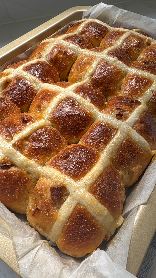 Apple & Cinnamon Hot Cross Buns Recipe - Easter Recipe