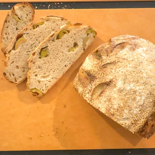 Olive & Rosemary Sourdough Bread - A Flavour-Packed Homemade Loaf