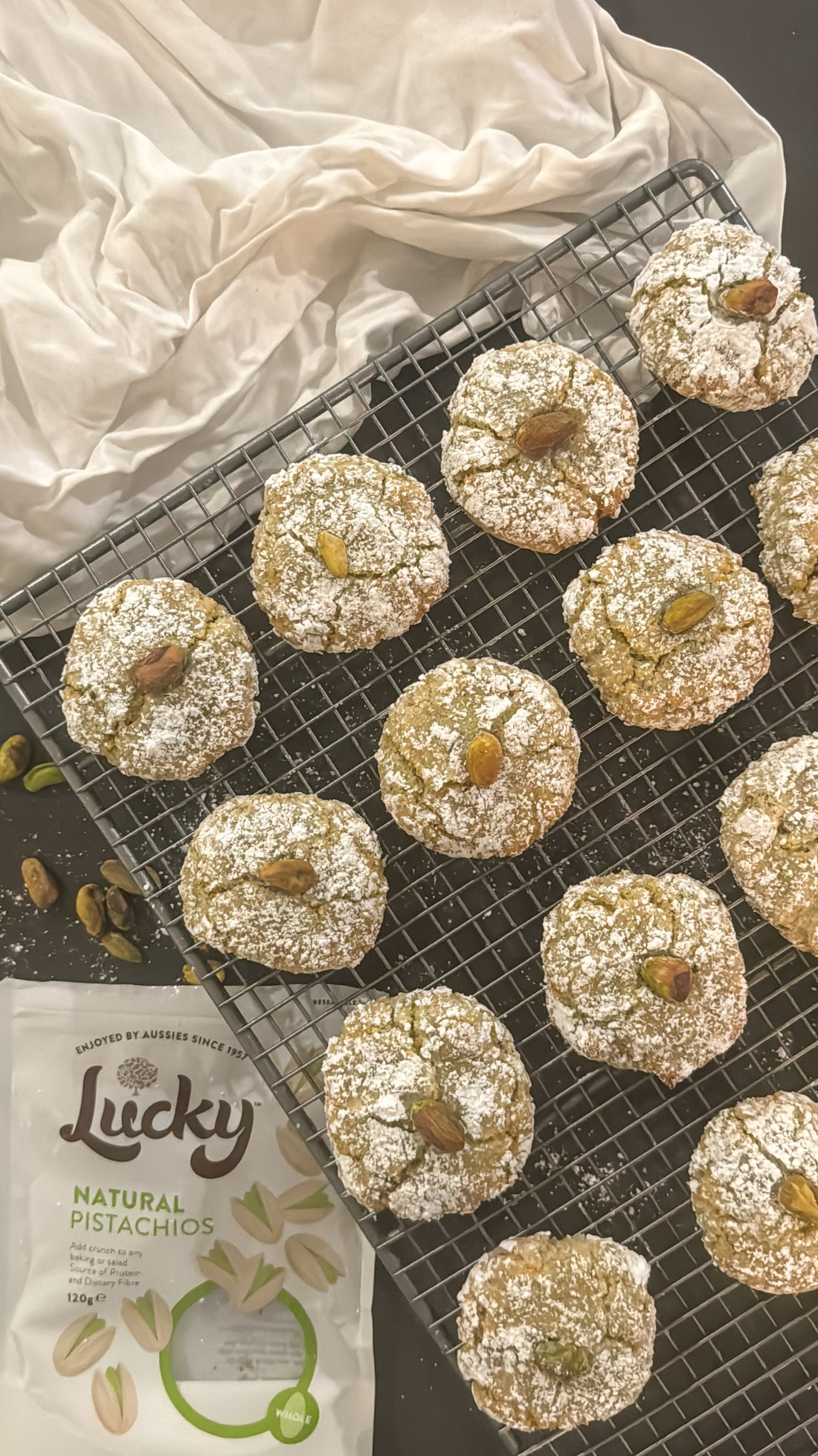 Homemade Pistachio Cookies 